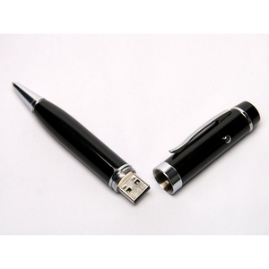Флешка MG17362.BK.4gb на 4 Гб, в форме ручки, металл, черная