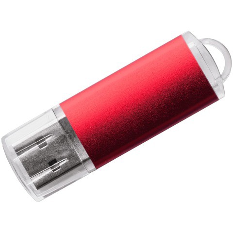 Флешка 16 ГБ красная, пластик и металл «ДАНИ»
