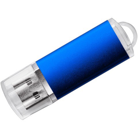 Флешка 4 ГБ синяя, пластик и металл «ДАНИ»