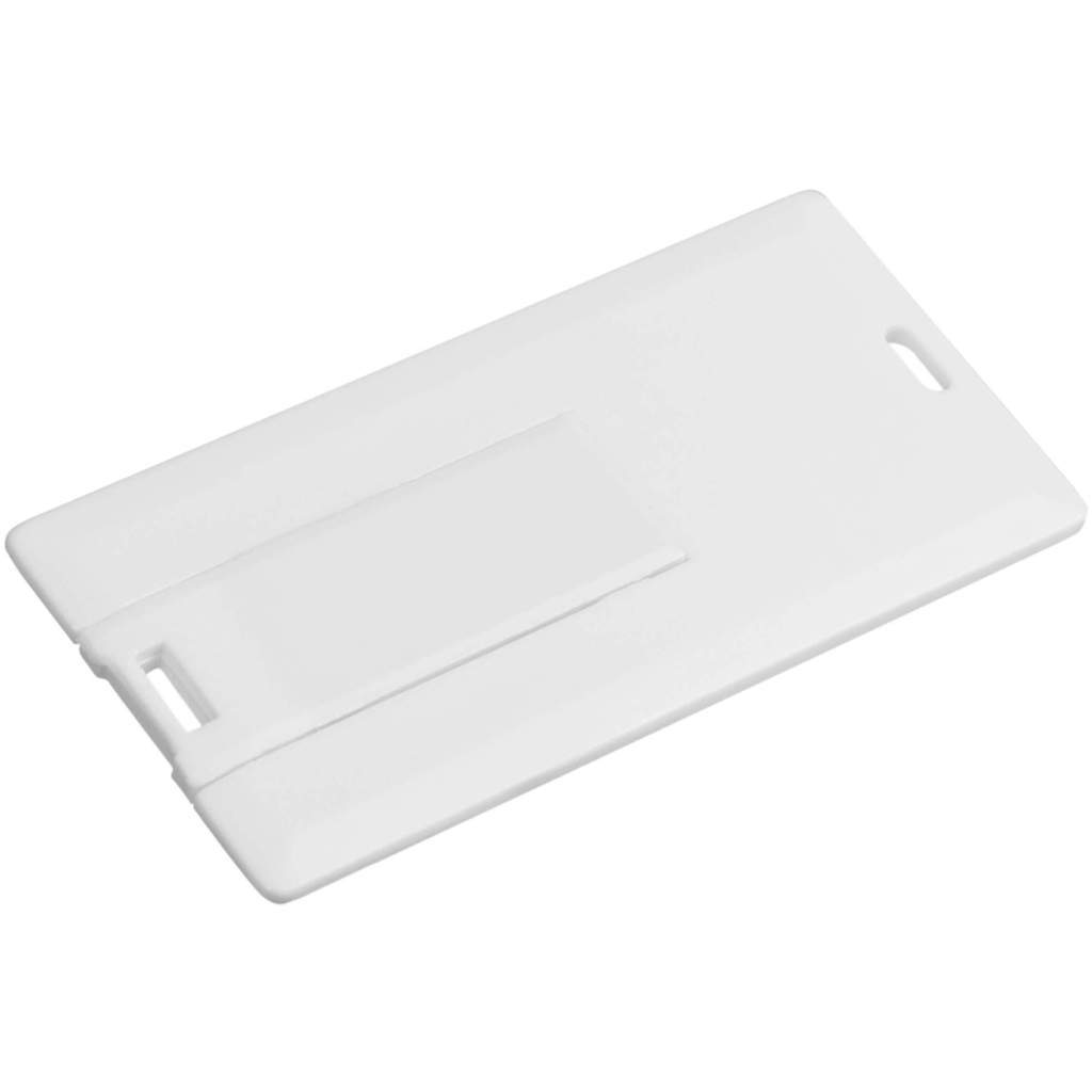 Картинка Белая флешка 4 гб, пластик «КАРД-МИНИ»