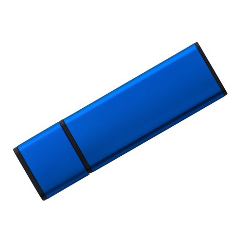 Синяя флешка 4 гб, металл «ДЖУСТ»