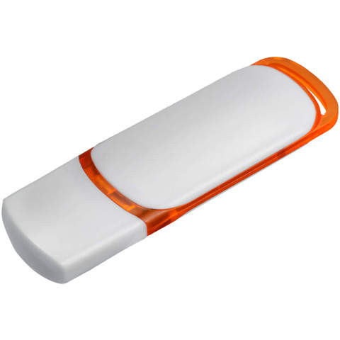 Флешка 4 ГБ оранжевая, пластик «ОЗОН»