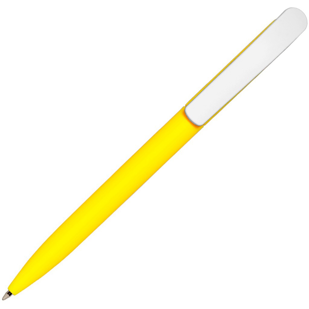 Макет Ручка желтая, пластик и soft-touch «ВИВАЛДИ-СОФТ»