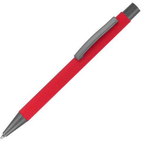 Красная ручка, металл и soft-touch «МАКС-СОФТ-ТИТАН»