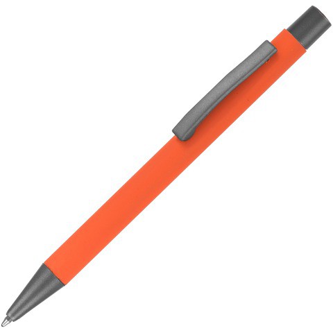 Оранжевая ручка, металл и soft-touch «МАКС-СОФТ-ТИТАН»