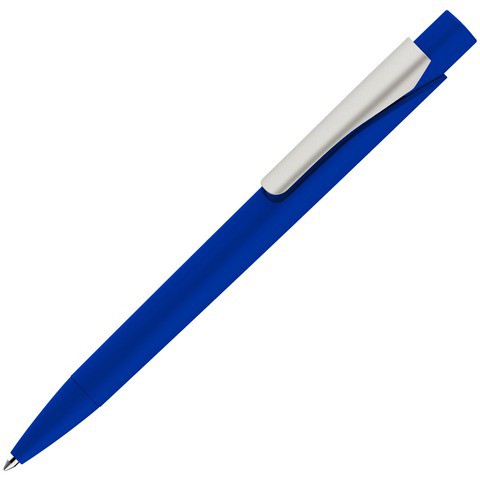 Синяя ручка, пластик и soft-touch «МАСТЕР-СОФТ»