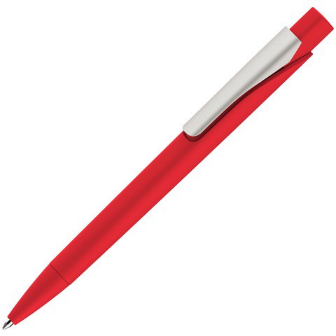 Ручка красная, пластик и soft-touch «МАСТЕР-СОФТ»