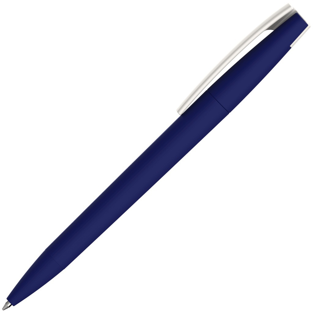 Изображение Темно-синяя ручка, пластик и soft-touch «ЗЕТА-СОФТ»