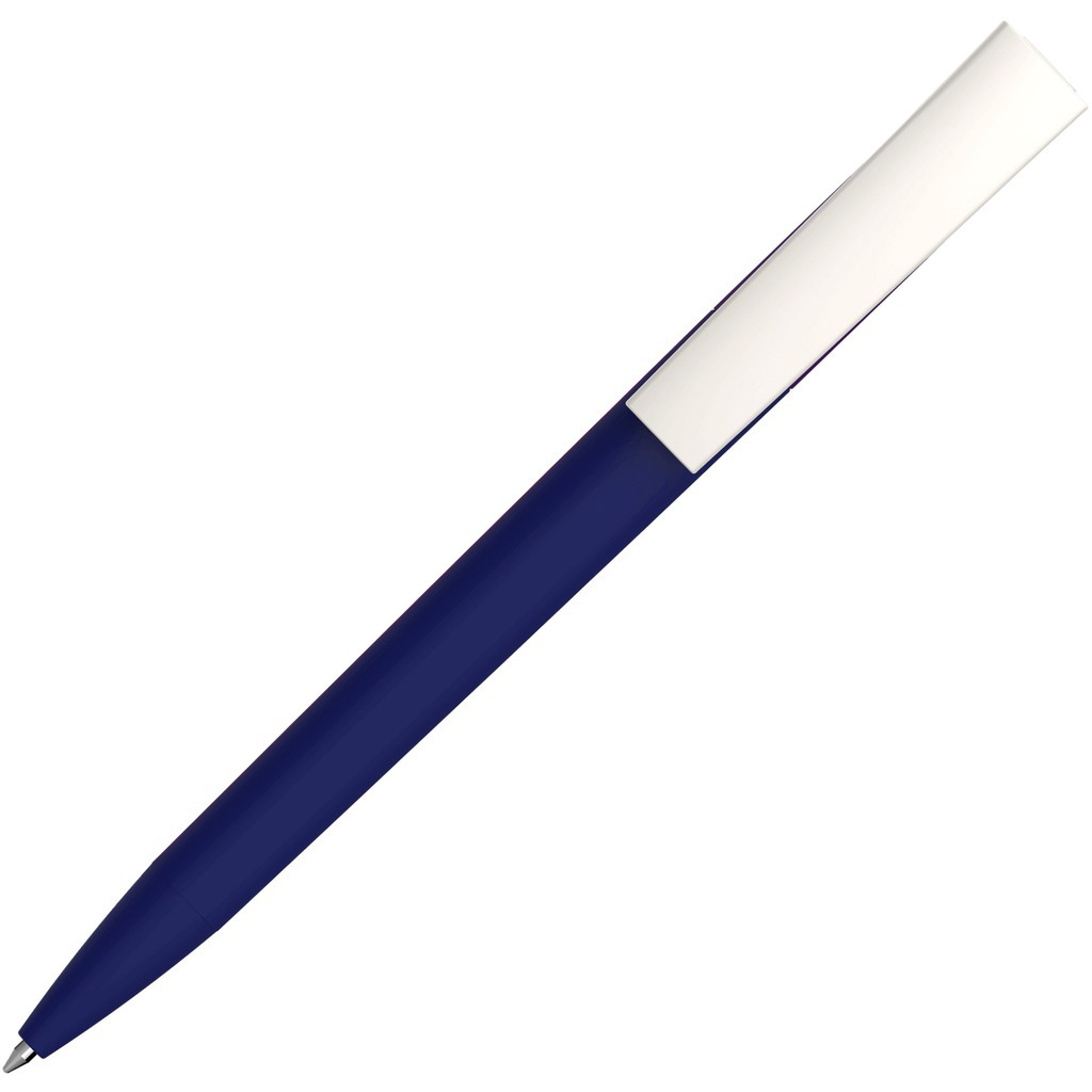 Картинка Темно-синяя ручка, пластик и soft-touch «ЗЕТА-СОФТ»