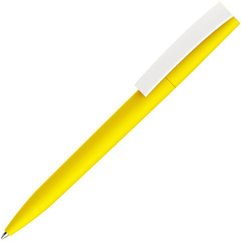 Ручка желтая, пластик и soft-touch «ЗЕТА-СОФТ»