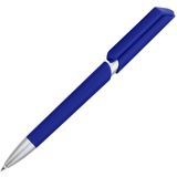 Ручка синяя, пластик и soft-touch «ЗООМ-СОФТ» Фото