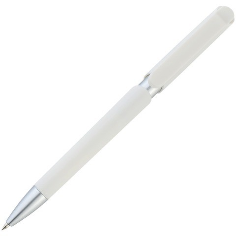 Ручка белая, пластик и soft-touch «ЗООМ-СОФТ»