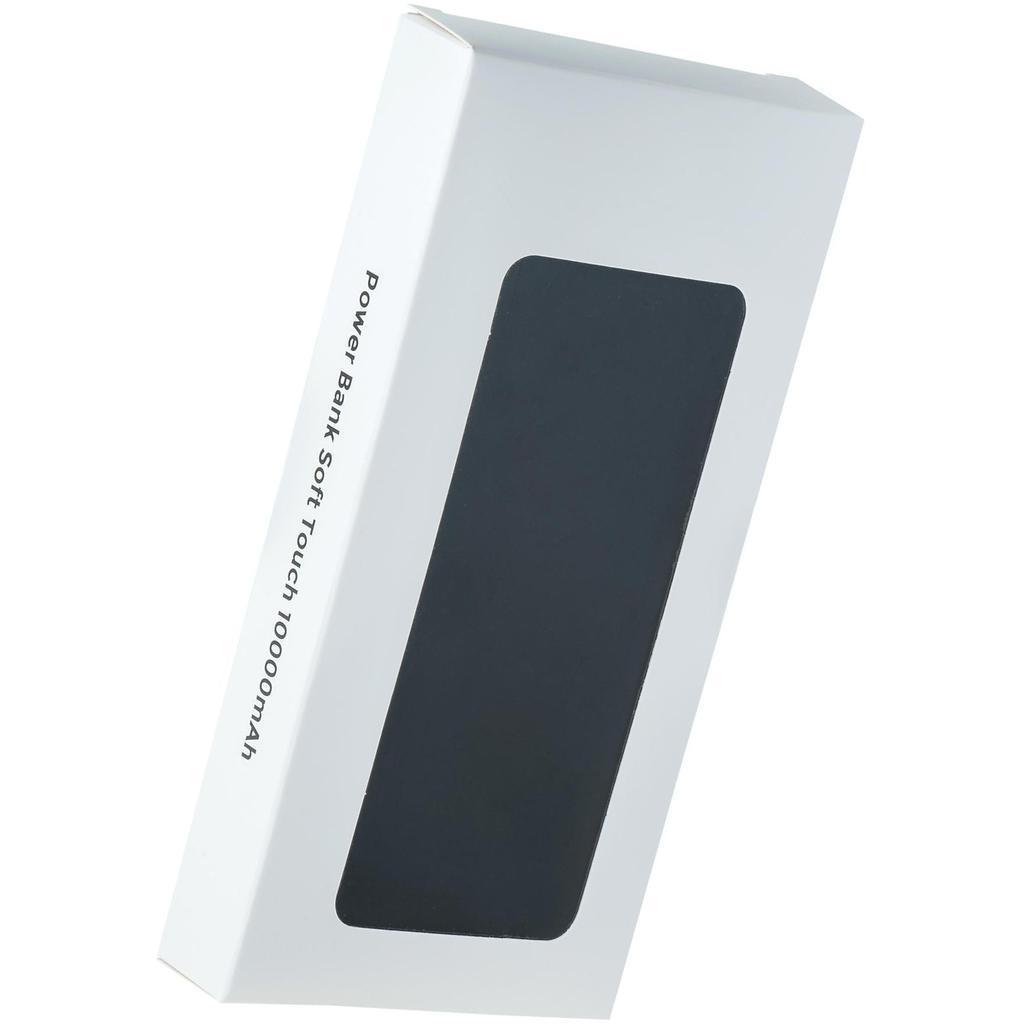 Фотография Черный внешний аккумулятор young soft, 10000 ма·ч, пластик и soft-touch