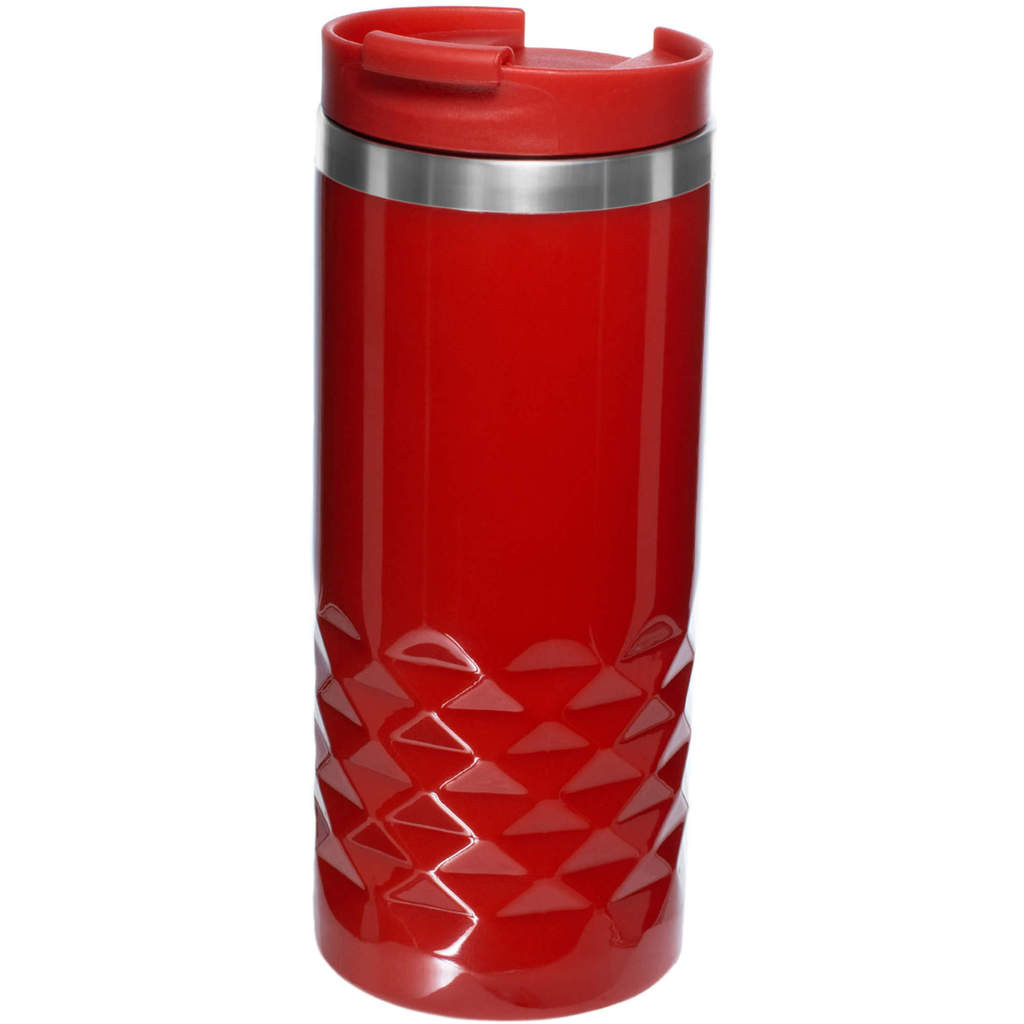Фотография Термокружка 350мл. красная с красной крышкой, металл и пластик «НЕКСТ-КОЛОР»