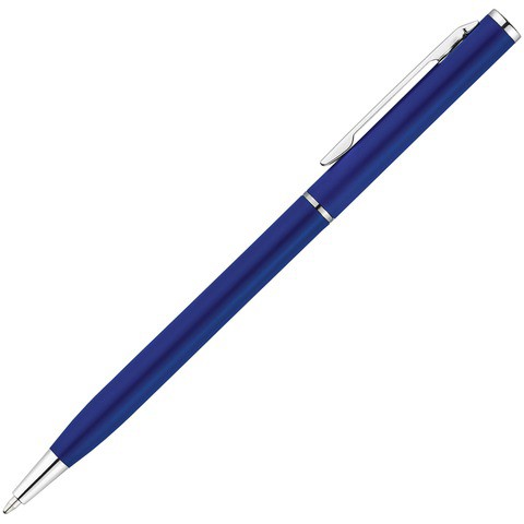 Ручка синяя, металл «ХИЛТОН»