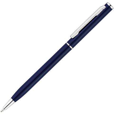 Ручка темно-синяя, металл «ХИЛТОН»