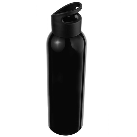 Черная бутылка для воды bingo color 630мл., пластик