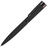 Ручка черная полностью, металл и soft-touch «ГРОМ-СОФТ-МИРРОР» Схема