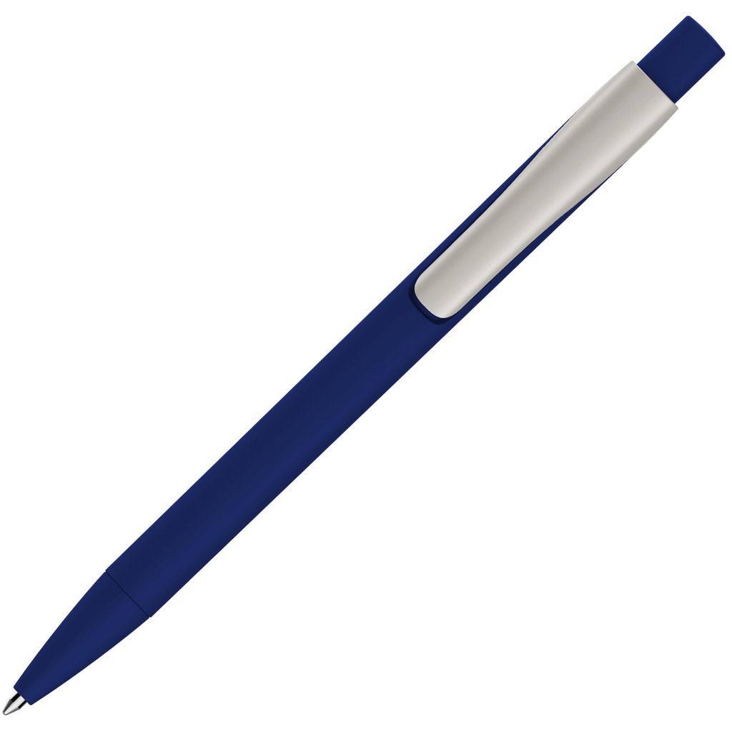 Схема Ручка темно-синяя, пластик и soft-touch «МАСТЕР-СОФТ»