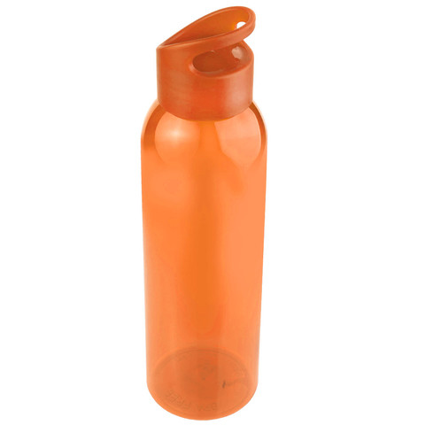 Оранжевая бутылка для воды bingo color 630мл., пластик