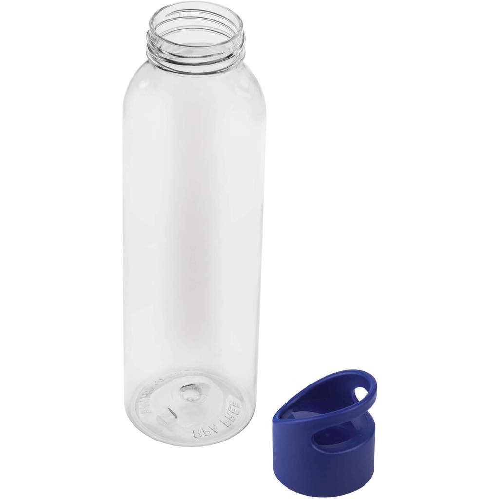 Схема Прозрачная с синим бутылка для воды bingo 630мл., пластик
