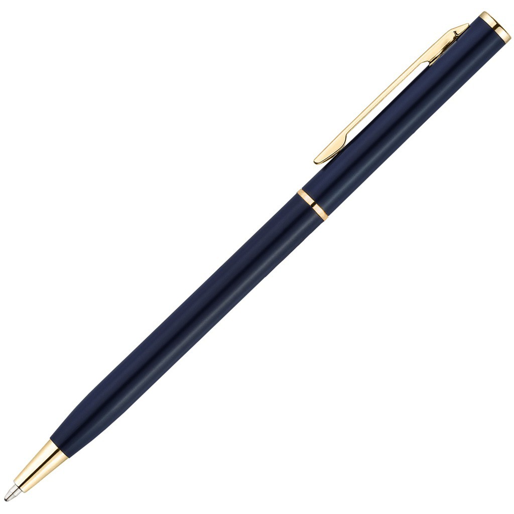 Картинка Ручка темно-синяя, металл «ХИЛТОН-ГОЛД»