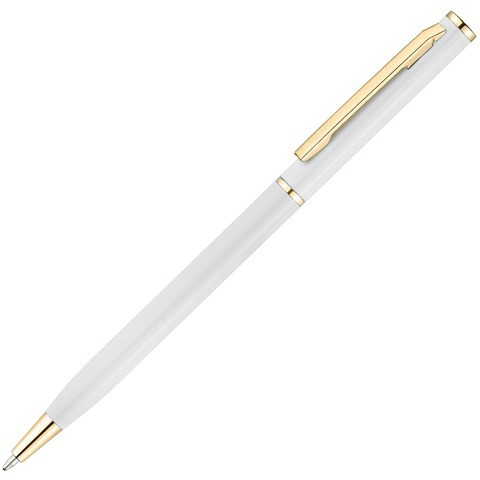 Белая ручка, металл «ХИЛТОН-ГОЛД»