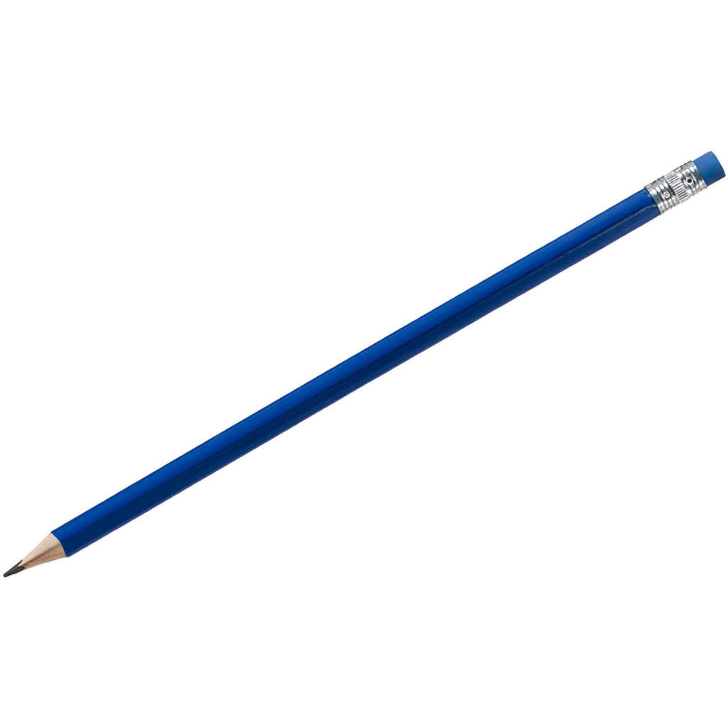 Макет Синий карандаш треугольный wood color, дерево