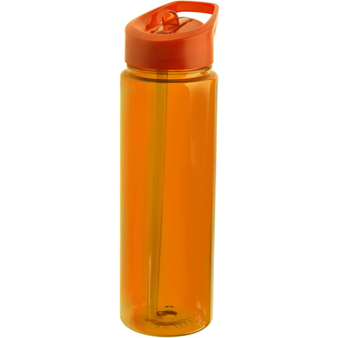 Оранжевая бутылка для воды rio 700мл., пластик