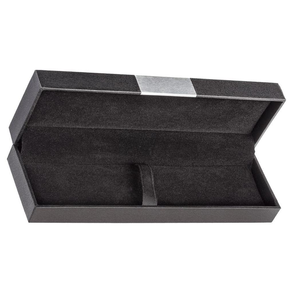 Фотография Черный футляр для 1-2 ручек, пластик и металл «МЕЛОДИ»