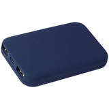Синий внешний беспроводной аккумулятор magik soft type-c 5 вт, 5000 ма·ч, пластик и soft-touch Макет