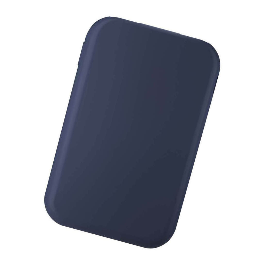 Фотография Синий внешний беспроводной аккумулятор magik soft type-c 5 вт, 5000 ма·ч, пластик и soft-touch