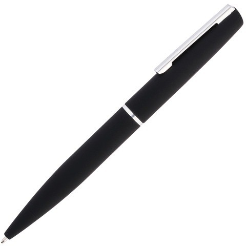 Ручка черная, металл и soft-touch «МЕЛВИН-СОФТ»
