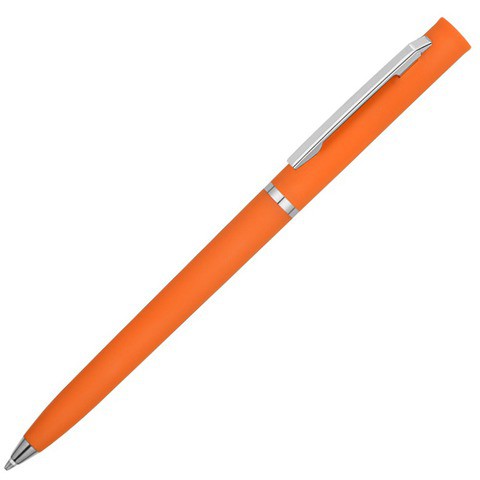 Оранжевая ручка, пластик и soft-touch «ЕУРОПА-СОФТ»