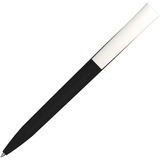 Черная ручка, пластик и soft-touch «ЗЕТА-СОФТ» Макет
